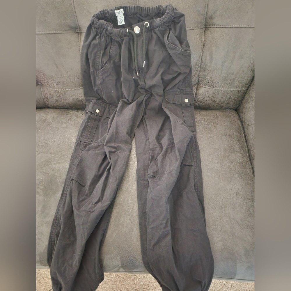 Jogger parachute pants Sm black